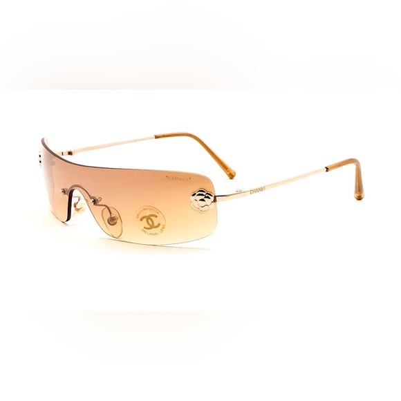 New Vintage Rimless Chanel Sunglasses - Picture 1 of 4